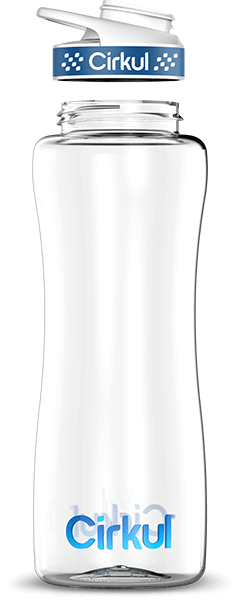 Custom 32oz. Plastic Bottle & Comfort Grip Lid