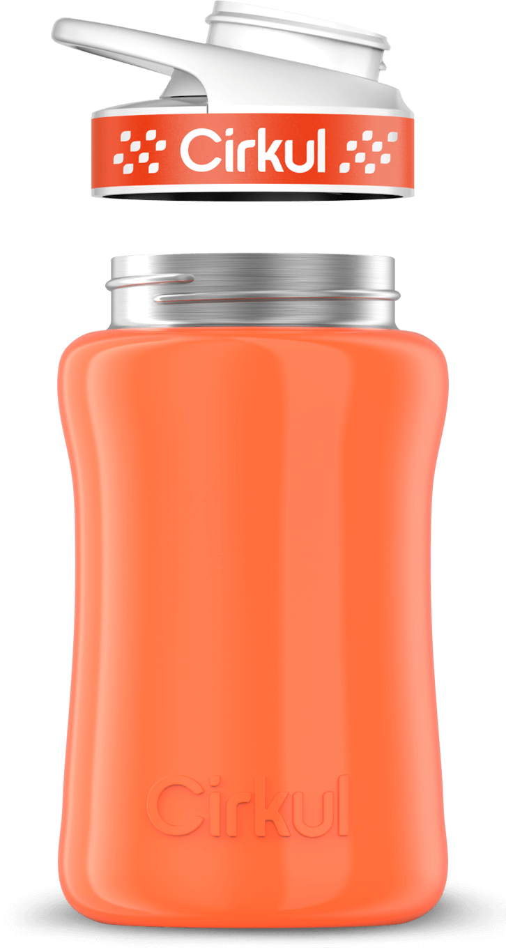 Custom 12oz. Stainless Steel Bottle & Comfort Grip Lid