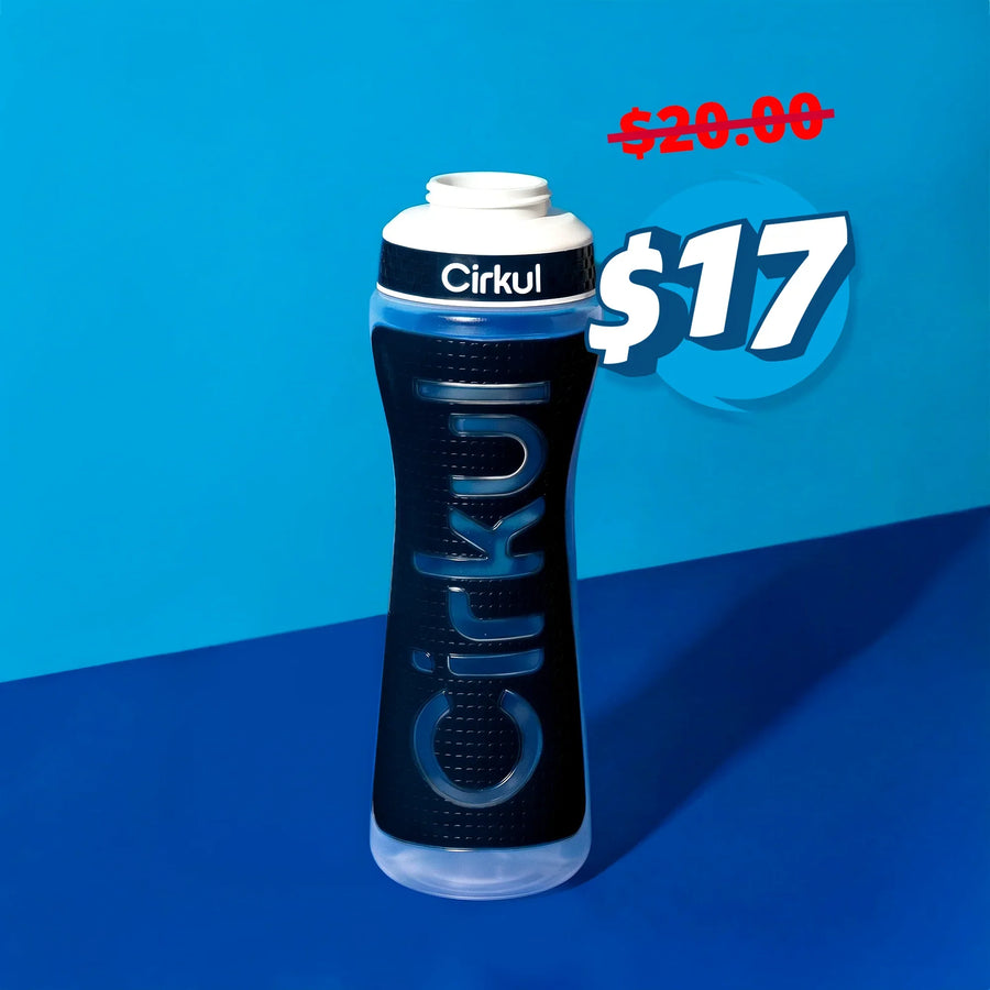 22oz. Grip Squeeze Plastic Bottle & Sport Lid