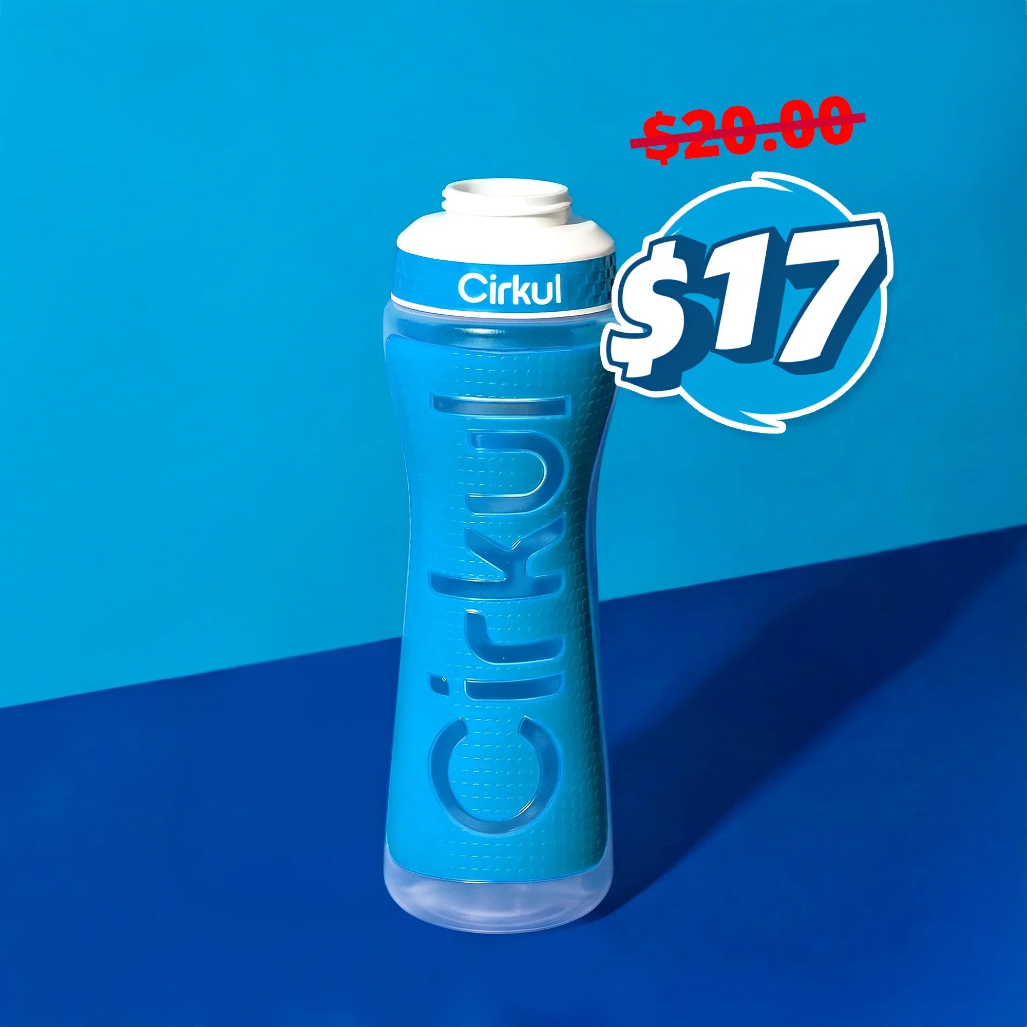 22oz. Grip Squeeze Plastic Bottle & Sport Lid