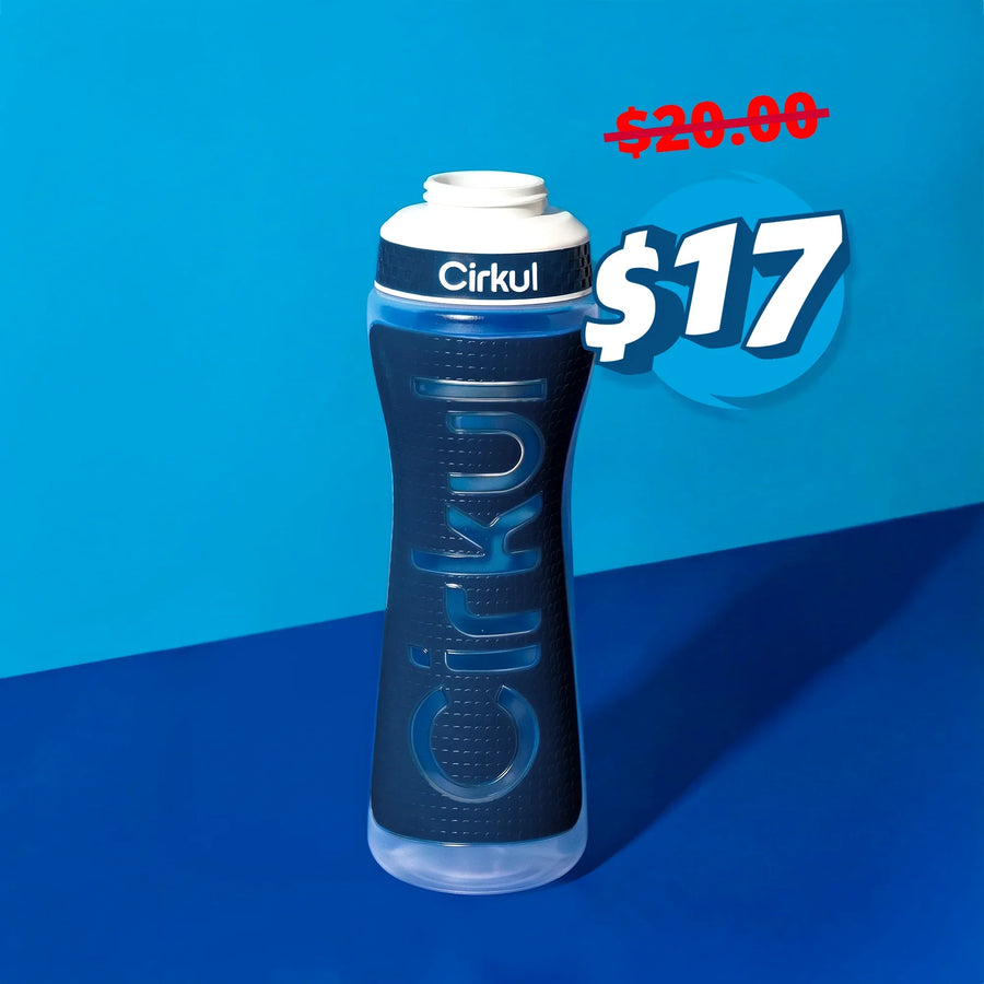 22oz. Grip Squeeze Plastic Bottle & Sport Lid