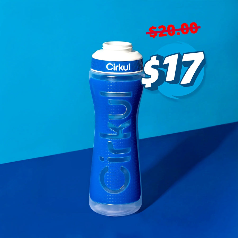 22oz. Grip Squeeze Plastic Bottle & Sport Lid