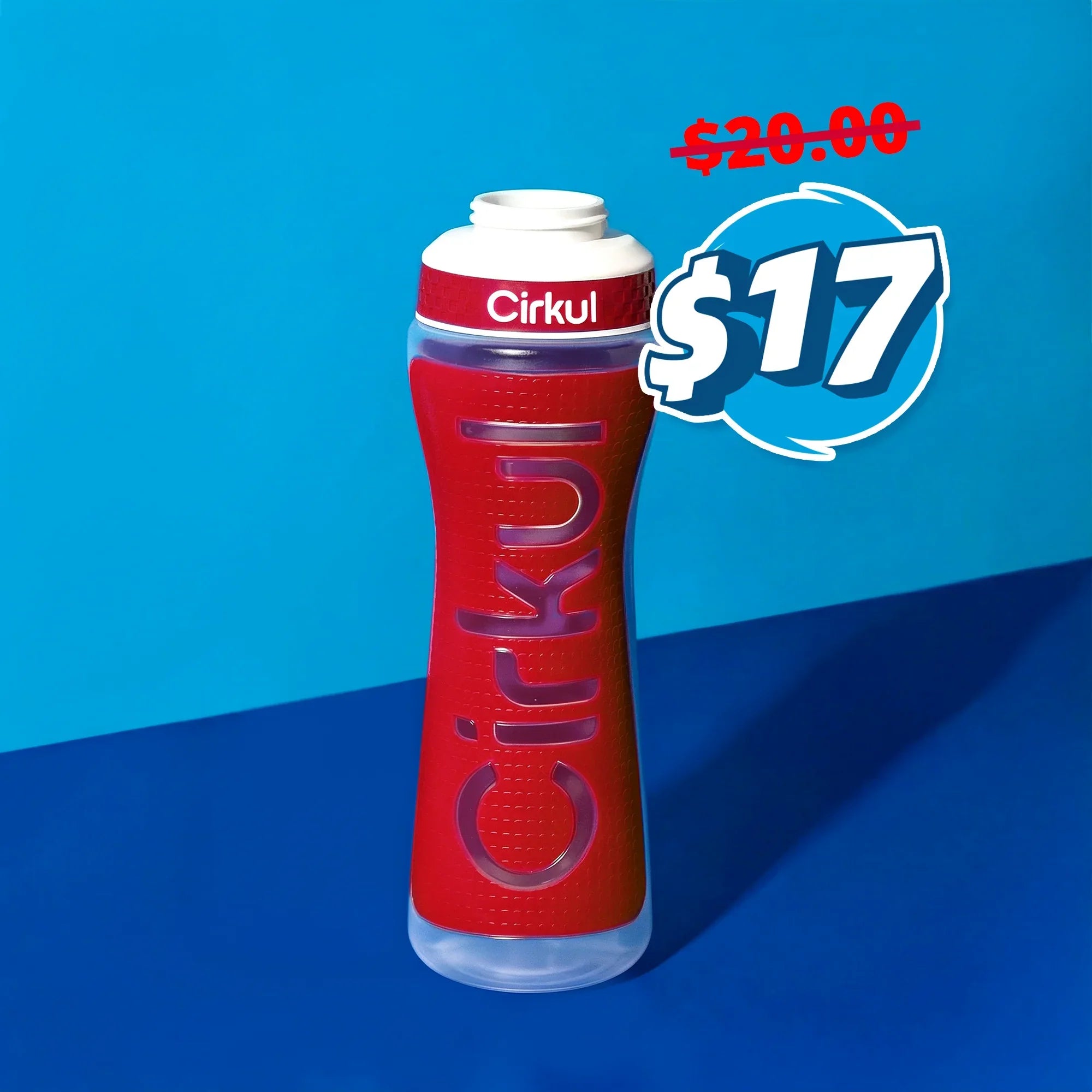 22oz. Grip Squeeze Plastic Bottle & Sport Lid