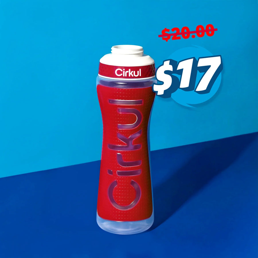 22oz. Grip Squeeze Plastic Bottle & Sport Lid