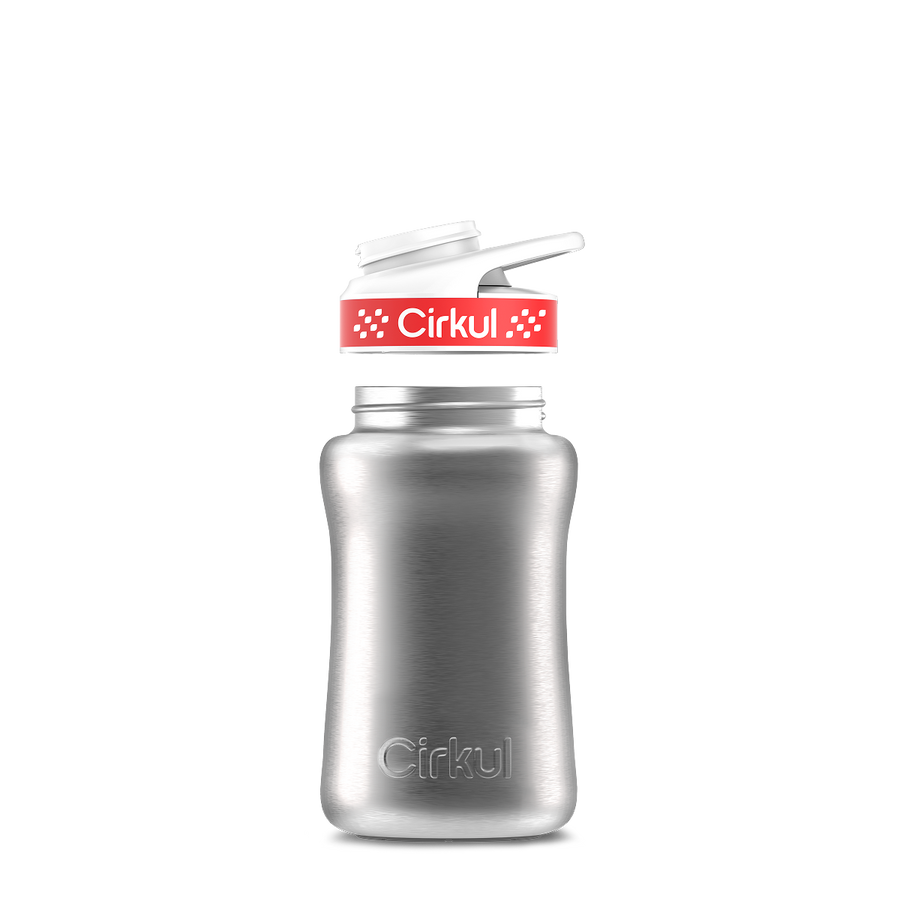 12oz. Stainless Steel Bottle & Comfort Grip Lid