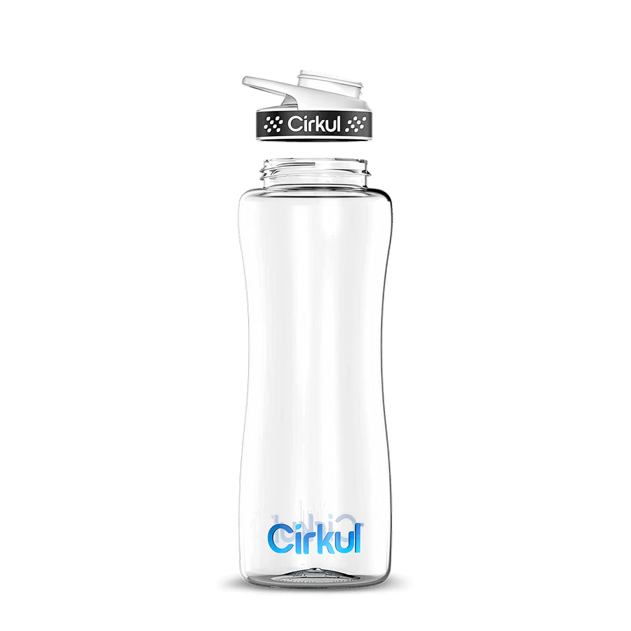 Custom 32oz. Plastic Bottle & Comfort Grip Lid