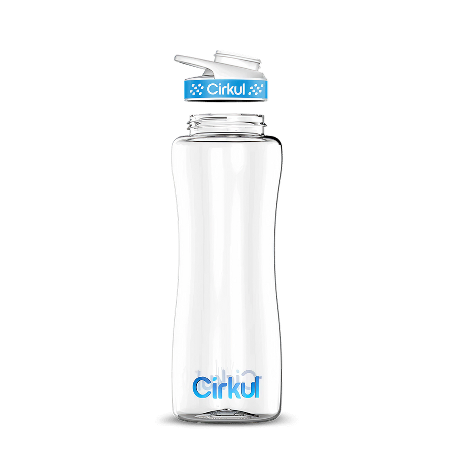 Custom 32oz. Plastic Bottle & Comfort Grip Lid