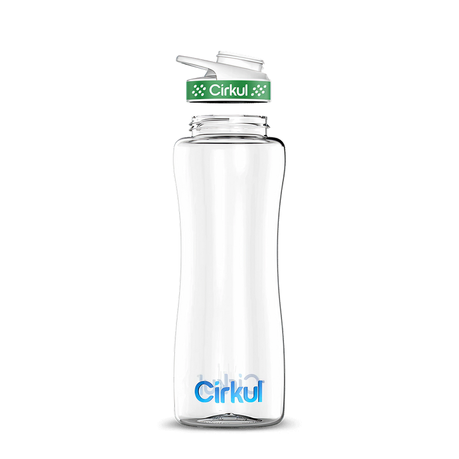 Custom 32oz. Plastic Bottle & Comfort Grip Lid