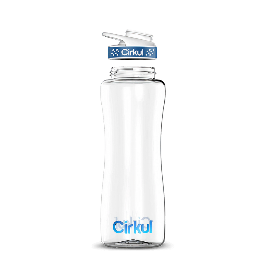 Custom 32oz. Plastic Bottle & Comfort Grip Lid