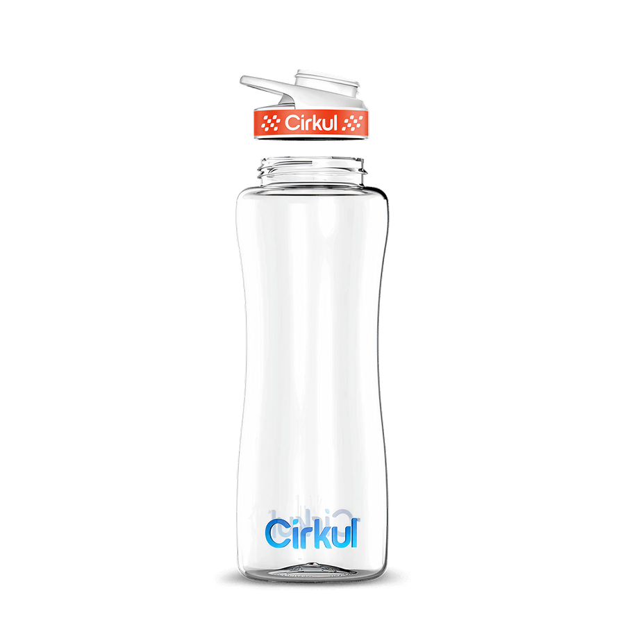 Custom 32oz. Plastic Bottle & Comfort Grip Lid
