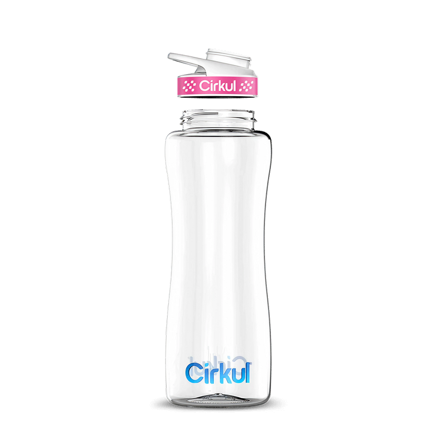 Custom 32oz. Plastic Bottle & Comfort Grip Lid