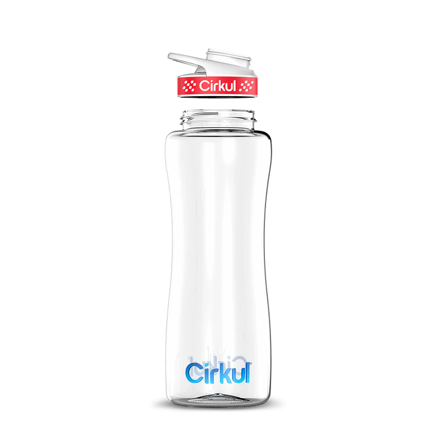 Custom 32oz. Plastic Bottle & Comfort Grip Lid