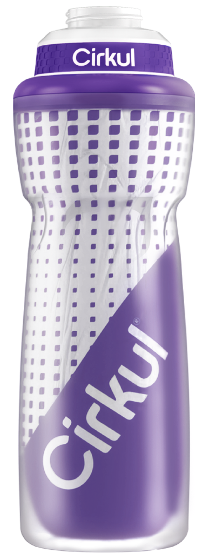 32oz. Insulated Squeeze Plastic Bottle & Sport Lid