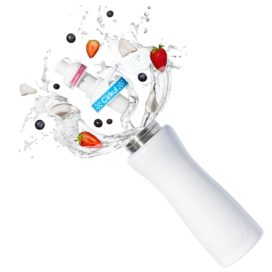 FREE 22oz. White Stainless Steel Bottle & Comfort-Grip Lid