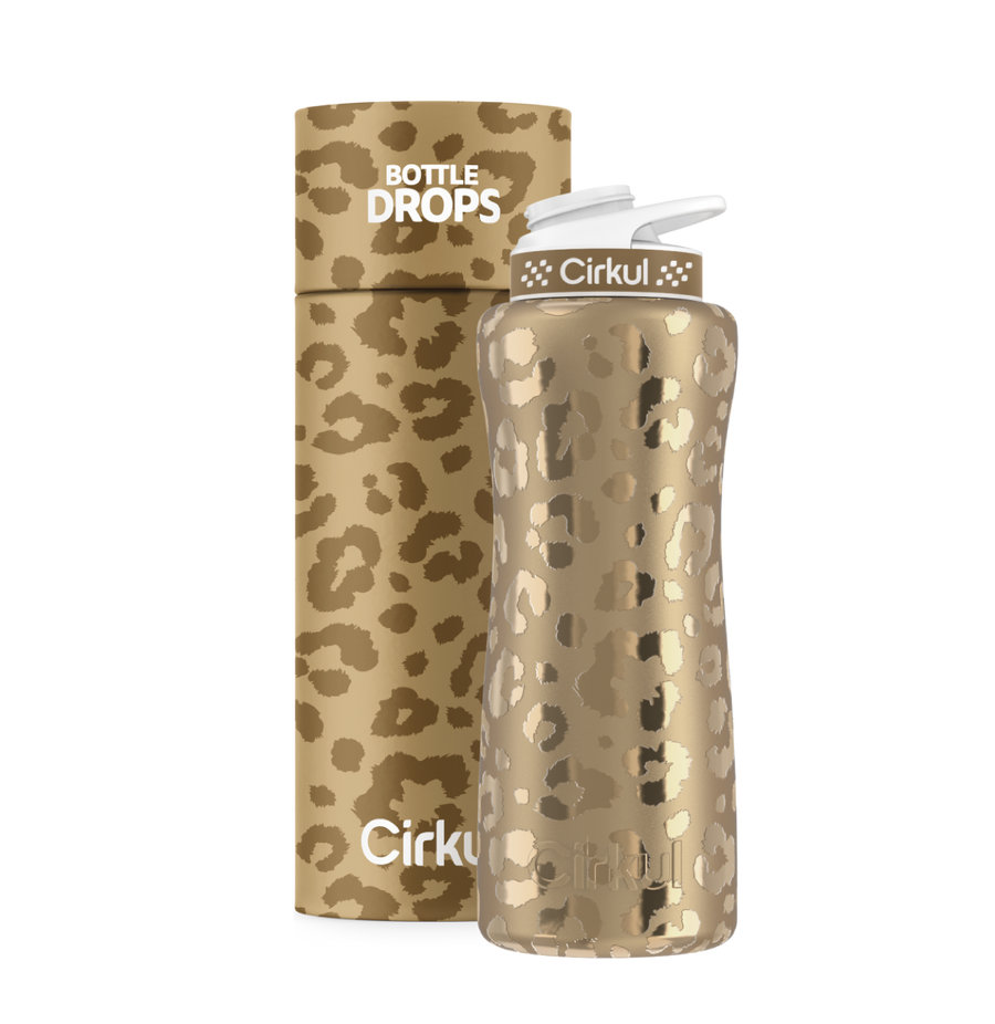 CX: Limited Edition: Gold Leopard 32oz. Stainless Steel Bottle & Lid