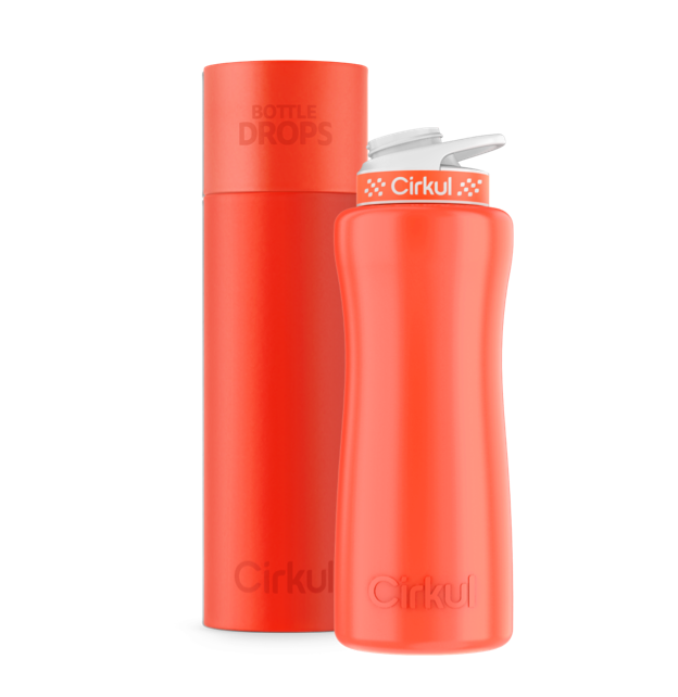 CX: Limited Edition: Neon Orange-Red 32oz. Stainless Steel Bottle & Lid