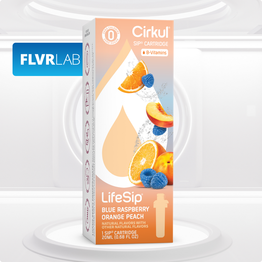 Sip Flavor: LifeSip Blue Raspberry Orange Peach